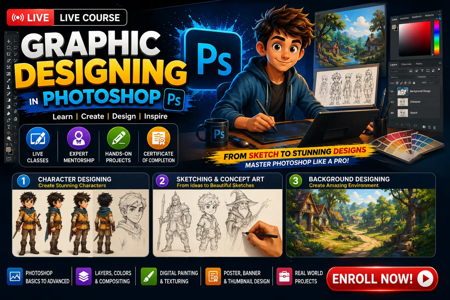 Background Designing Course